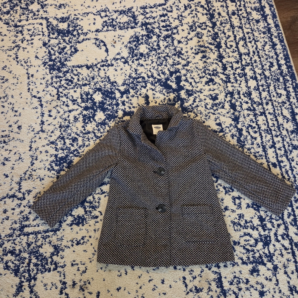 Old Navy Kids Navy and White Blazer